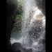Vue de derrière la cascade